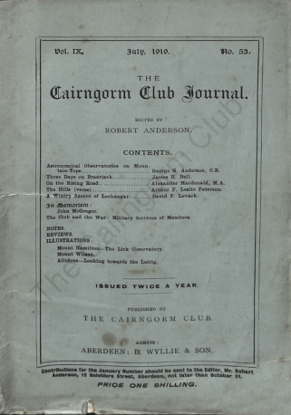 The Cairngorm Club Journal No 53 cover